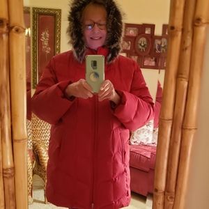 Lands End Down Puffer Coat 2X